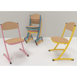 CHAISE THEOREME 2 TAILLE 5 COLORIS HETRE/VERT D'EAU